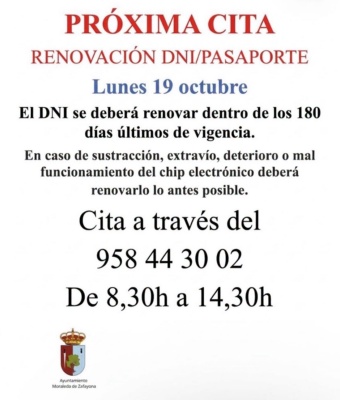 Cita renovación DNI