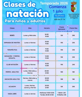 Clases de natación