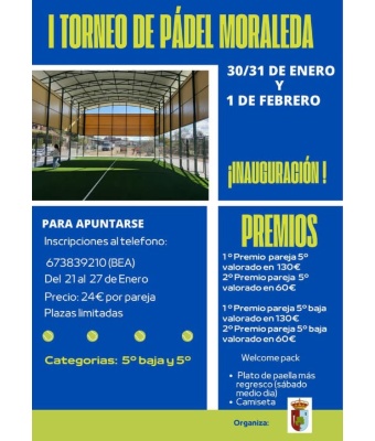 I Torneo de pádel Moraleda